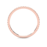 The Luminous Halo Moissanite Wedding Set (Rose Gold )