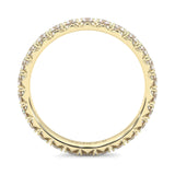 l'Amulette Exotique Moissanite Eternity Ring ( Yellow Gold )
