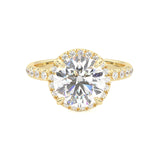 The Tender Riddle Moissanite Engagement Ring ( Yellow Gold 14K )