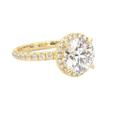 The Tender Riddle Moissanite Engagement Ring ( Yellow Gold 14K )