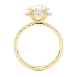 The Tender Riddle Moissanite Engagement Ring ( Yellow Gold 14K )