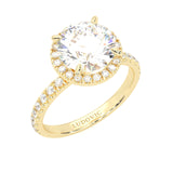 The Tender Riddle Moissanite Engagement Ring ( Yellow Gold 14K )