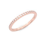 The Luminous Halo Moissanite Wedding Set (Rose Gold )