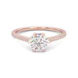 The Luminous II Moissanite Wedding Set ( Rose Gold )
