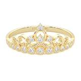The Dearest Orb Moissanite Wedding Band ( Yellow Gold )