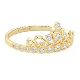 The Dearest Orb Moissanite Wedding Band ( Yellow Gold )