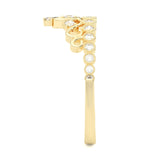 The Dearest Orb Moissanite Wedding Band ( Yellow Gold )