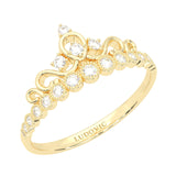 The Dearest Orb Moissanite Wedding Band ( Yellow Gold )