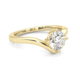 Anémone Solitaire Engagement Ring ( Yellow Gold 14K)