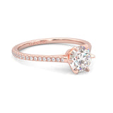The Luminous II Moissanite Wedding Set ( Rose Gold )