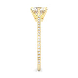 The Luminous II Moissanite Wedding Set ( Yellow Gold )
