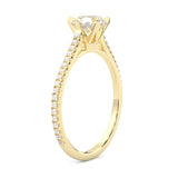 The Luminous II Moissanite Wedding Set ( Yellow Gold )