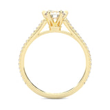 The Luminous II Moissanite Wedding Set ( Yellow Gold )