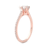 The Luminous II Moissanite Wedding Set ( Rose Gold )