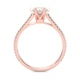 The Luminous II Moissanite Wedding Set ( Rose Gold )