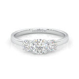Classic Three-Stone Wedding Set