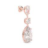 Pear Drop Earrings ( Rose Gold 14k )