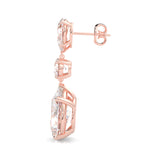 Pear Drop Earrings ( Rose Gold 14k )