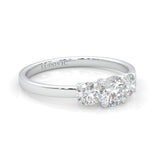 Classic Three-Stone Wedding Set