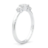 Classic Three-Stone Wedding Set