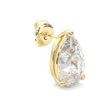 Pear Stud Earrings  ( Yellow Gold 14k )