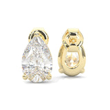 Pear Stud Earrings  ( Yellow Gold 14k )