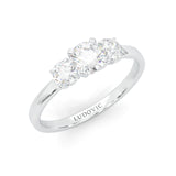 Classic Three-Stone Wedding Set