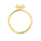Valora Moissanite Engagement Ring ( Yellow Gold 14K )