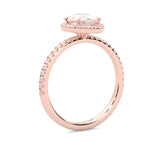Valora Moissanite Engagement Ring ( Rose Gold 14K )