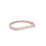 Lumière d'Or Princess Cut Wedding Set (Rose 14k Solid Gold)
