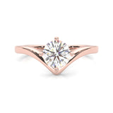 Anémone Solitaire Engagement Ring ( Rose Gold 14K )