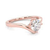 Anémone Solitaire Engagement Ring ( Rose Gold 14K )
