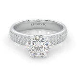 Six Studded Prongs Wedding Set