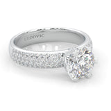 Six Studded Prongs Wedding Set