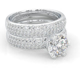 Six Studded Prongs Wedding Set