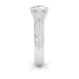 Six Studded Prongs Wedding Set