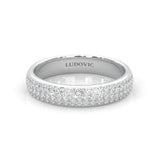 Six Studded Prongs Wedding Set