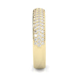 Six Studded Prongs Wedding Set ( Yellow Gold )