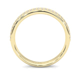 Six Studded Prongs Wedding Set ( Yellow Gold )