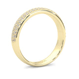Six Studded Prongs Wedding Set ( Yellow Gold )