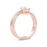 Twilight Twist Harmony Moissanite Wedding Set (Rose Gold)