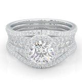 The Astral Luminance Moissanite Cocktail Ring (14k Solid Gold)