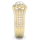 The Astral Luminance Moissanite Cocktail Ring ( Yellow Gold 14k )