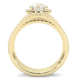 The Astral Luminance Moissanite Cocktail Ring ( Yellow Gold 14k )