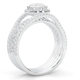 The Astral Luminance Moissanite Cocktail Ring (14k Solid Gold)