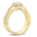 The Astral Luminance Moissanite Cocktail Ring ( Yellow Gold 14k )