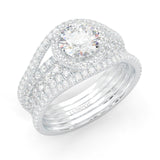 The Astral Luminance Moissanite Cocktail Ring (14k Solid Gold)