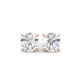 Ludovic Moissanite Stud Earring (Rose Gold)