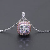 The Velvet Oath Moissanite Necklace (14k Solid Gold) tw 1.2 ct