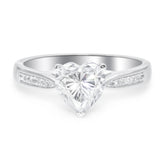 Heart Ludovic Moissanite Ring